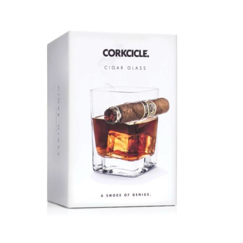 CORKCICLE Cigar Rest Rocks Glass NWT